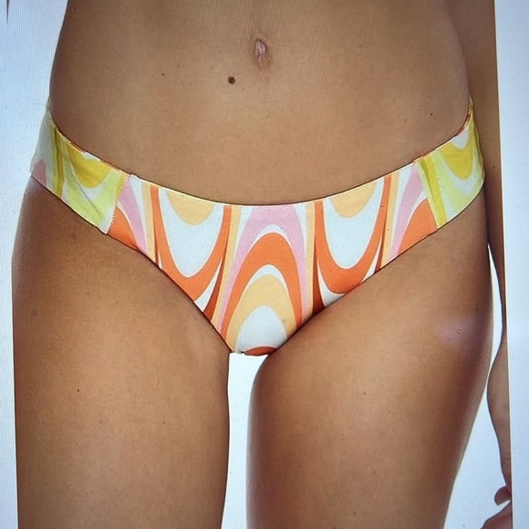 NWT Becca, by Rebecca, virtue whirlpool Adela, reversible, hipster, swim bottoms - Picture 2 of 4